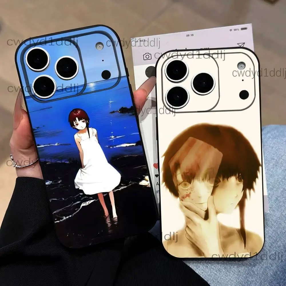 

Serial E-Experiments Lain Phone Case For iPhone 17,16,15,11,12,14,13 Pro Max Mini XS,XR,7 Plus 16E Air Soft Covers Fundas