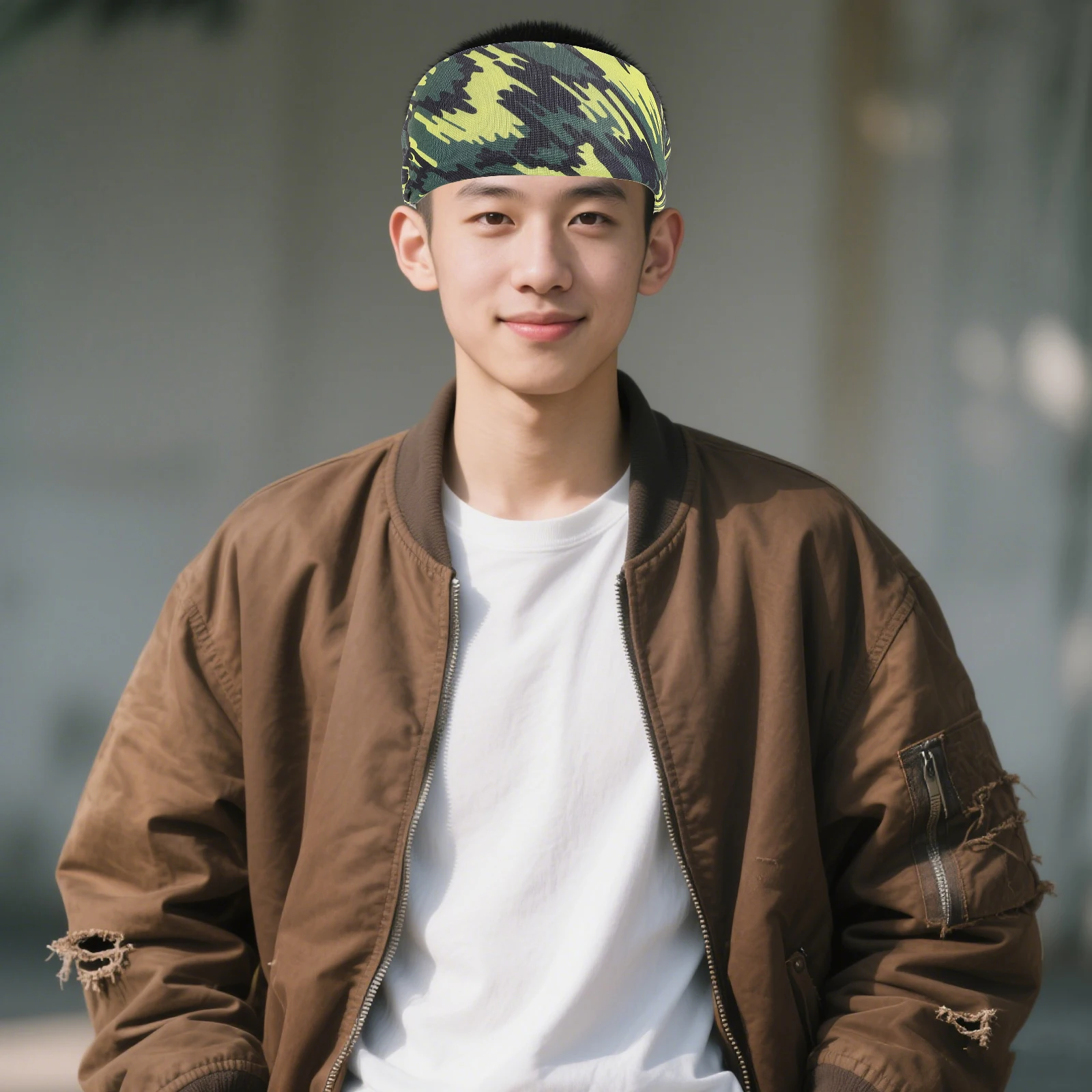 

8Pcs Comfortable Sweatbands for Boys Girls Trendy Camo Design Multi Sport Use Running Fitness Gym Headbands Kids Headband