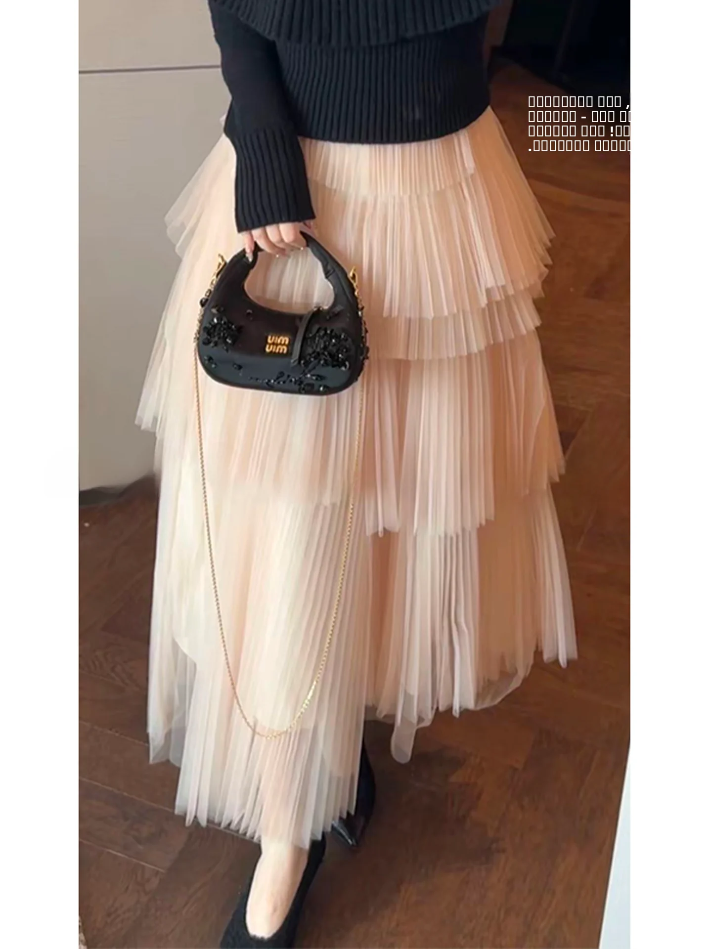 

Юбка-плиссе из фатина с высокой талией и асимметричным дизайном, многослойная юбка-торт для молодых женщин