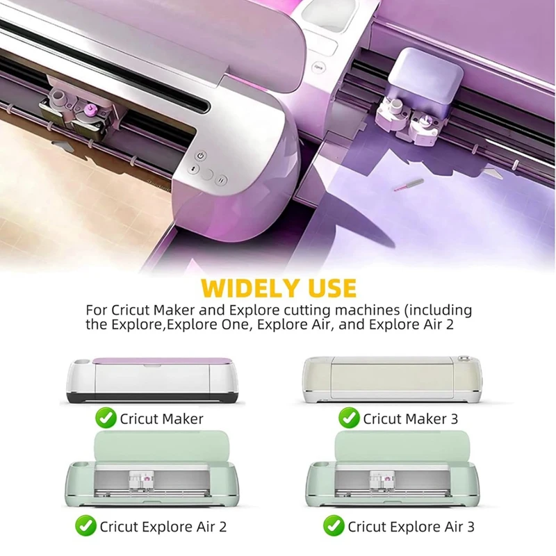 30 pz 45 ° lame a punta Fine per Cricut Maker 3/Maker/Explore 3/Explore Air 2/Air/One/Venture, lama per tagli vinile glitterato