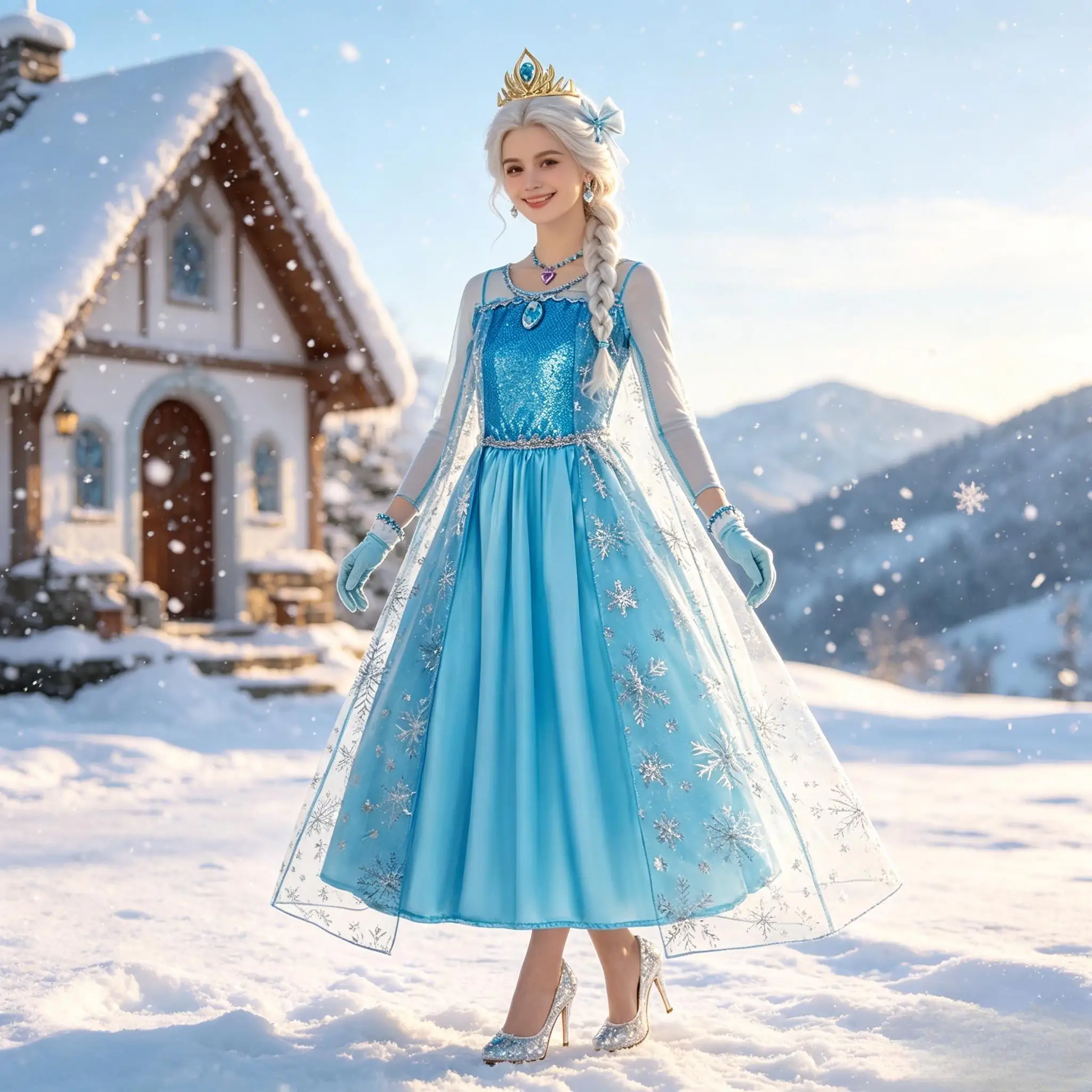 Disfraz de Princesa Elsa de Frozen para Niñas, Vestido de Halloween, Carnaval, Fiesta de Cumpleaños, Disfraz Infantil de 2 a 8 Años