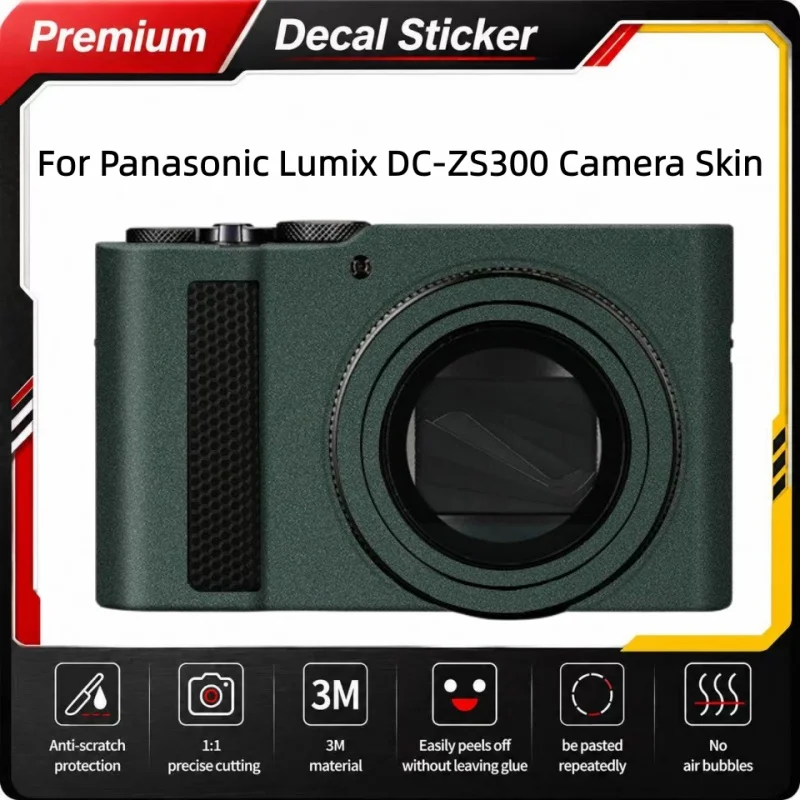 For Panasonic Lumix DC-ZS300 Camera Sticker Anti-Scratch Vinyl Wrap Film ZS300 Camera Body Protective Sticker Protector Coat