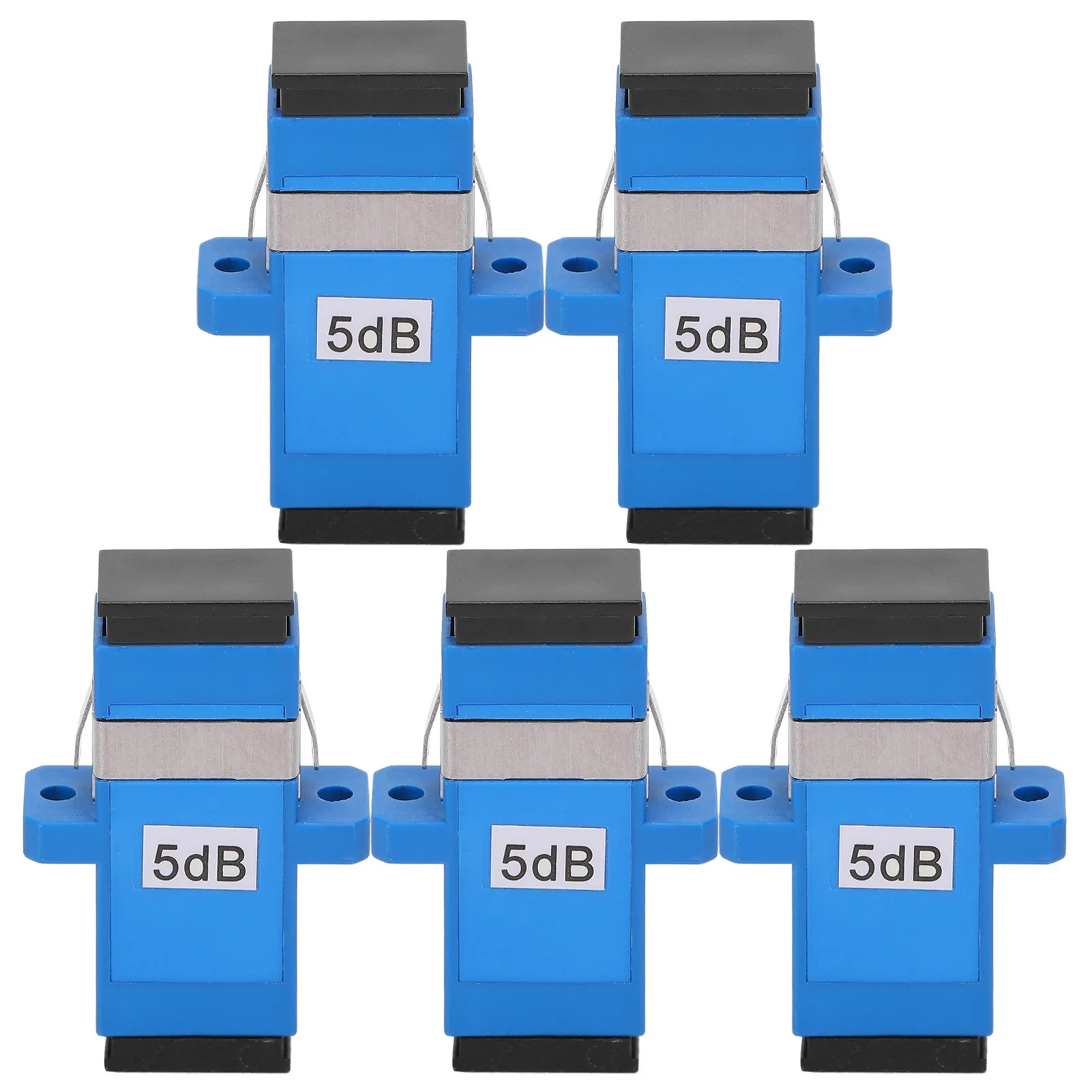 5pcs SC UPCSC UPC5DB Fiber Optical Connector Single Mode Optical Coupler Attenuator