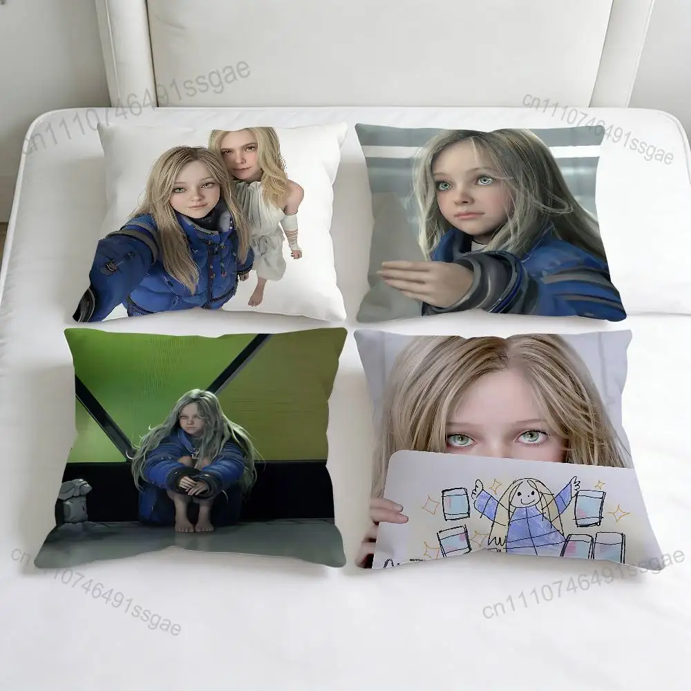 

Hot P-PRAGMATA Game Decorative Square Pillow Cover Modern Cushion Case for Living Room Bedroom