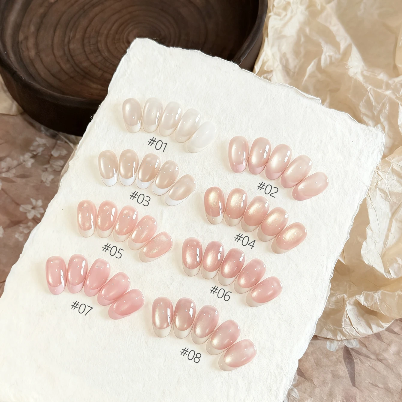 

MIANEL 10ml Pink Nail Polish Gold Nail Polish White Moonlight Ballet Cat Eye Gel Nail Polish 2026 New Nude Pink Nail Polish