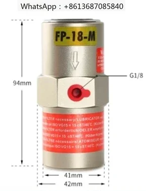 

FP Series FP-18-M 1/8 Inch Piston Pneumatic Vibrator Oscillator Pneumatic Hammer Feeder oscillation