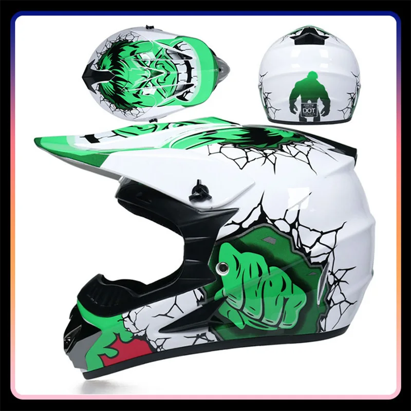 

Off Road Motorcycle Helmet Bicycle Downhill Mountain Bike Capacete Cross Casco Motocross ATV Dirt Bike BMX Full Face Helmets DOT