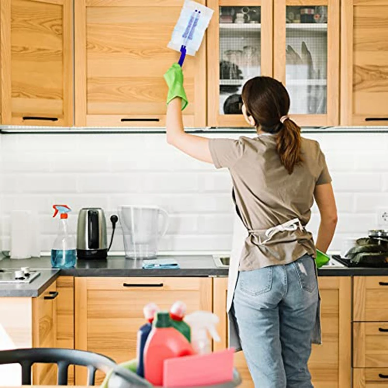 Espanador eletrostático descartável para limpeza, recargas azuis, limpando espanadores, 20pcs