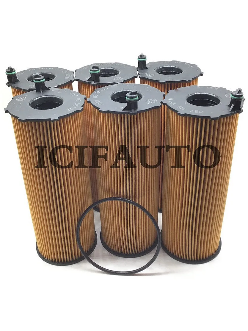 Icifauto X Engine Oil Filter For Audi A4 A5 A6 Q7 Vw Phaeton Touareg Porsche Cayenne 057115561M 95510722200 Size 6