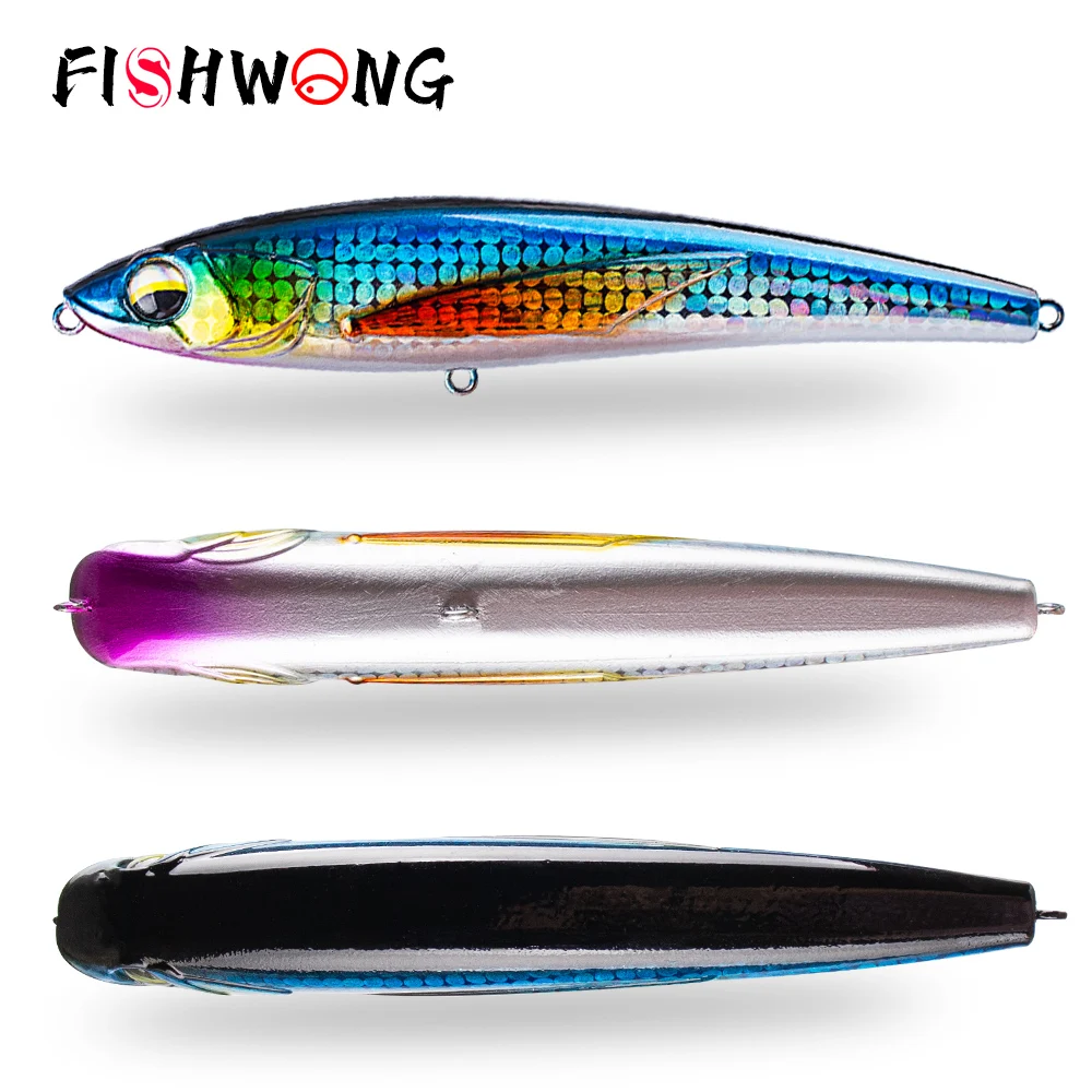

FISHWONG 2 шт./лот тонущая рыболовная приманка-карандаш 12 см 50 г яркий жестяной крючок-карандаш наживка рыболовная приманка искусственная рыболовная приманка снасти
