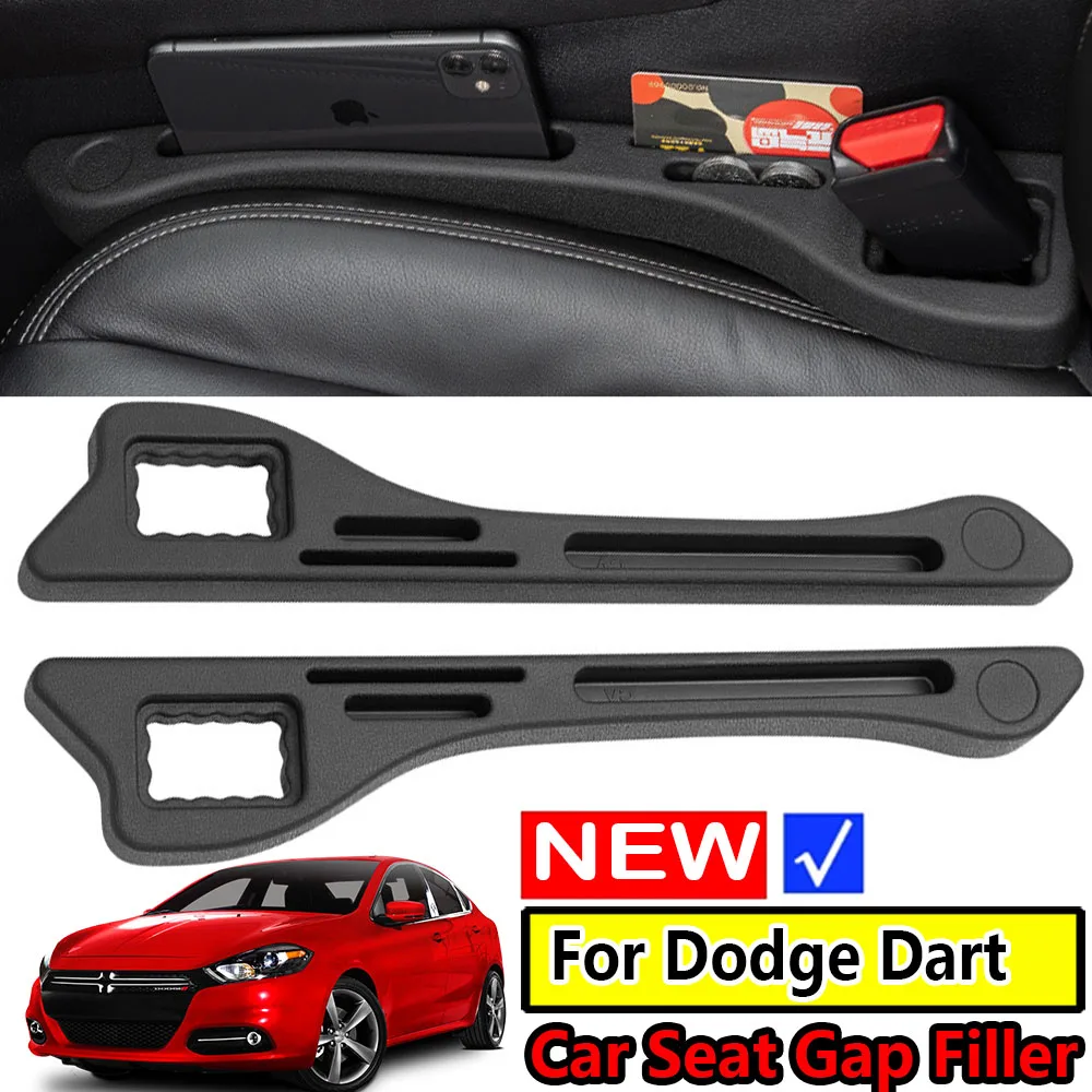 1pc/2pcs Car Seat Gap Filler Crevice Organizer Storage Strip Box Accessories For Dodge Dart PF GT SRT 2013-2021