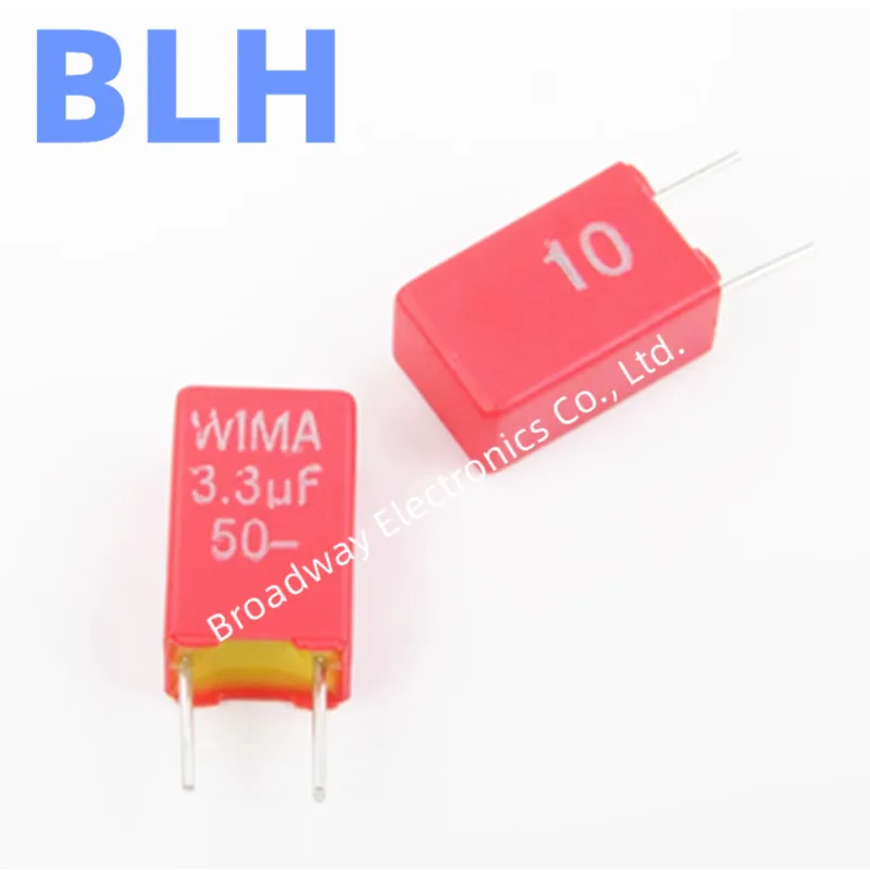 2 قطعة WIMA الأحمر MKS2 5 مللي متر فيلم مكثف مرحبا فاي الصوت P5 50 فولت 63 فولت 100 فولت 250 فولت 400 فولت 630 فولت 0.022 فائق التوهج 22NF 0.033 فائق التوهج 33NF 0.047 فائق التوهج 47NF 0.068 فائق التوهج