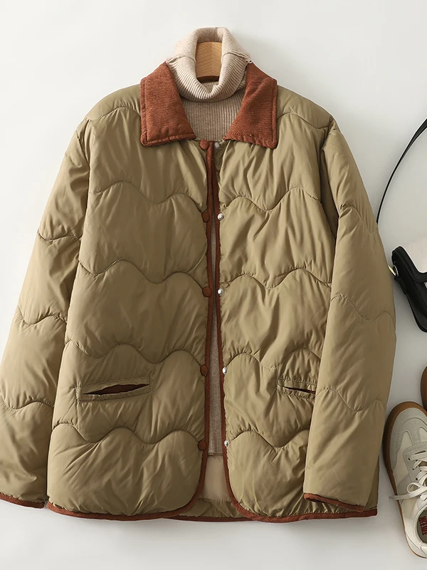 

Зимнее хлопковое платье Thiened, повседневное теплое пальто с воротником-стойкой, женская модная верхняя одежда, длинное пальто све, стандартного кроя