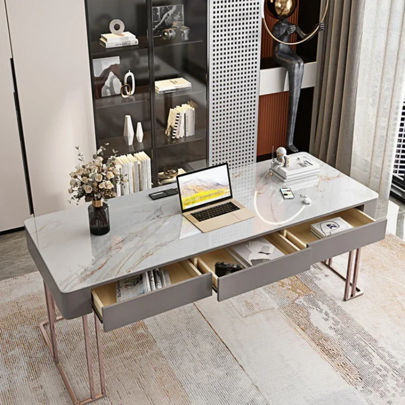 Minimalist Small-sized Household Office Desk Desktop Corner Light Luxury Board Office Desk Reception Ufficio Trendy Furniture