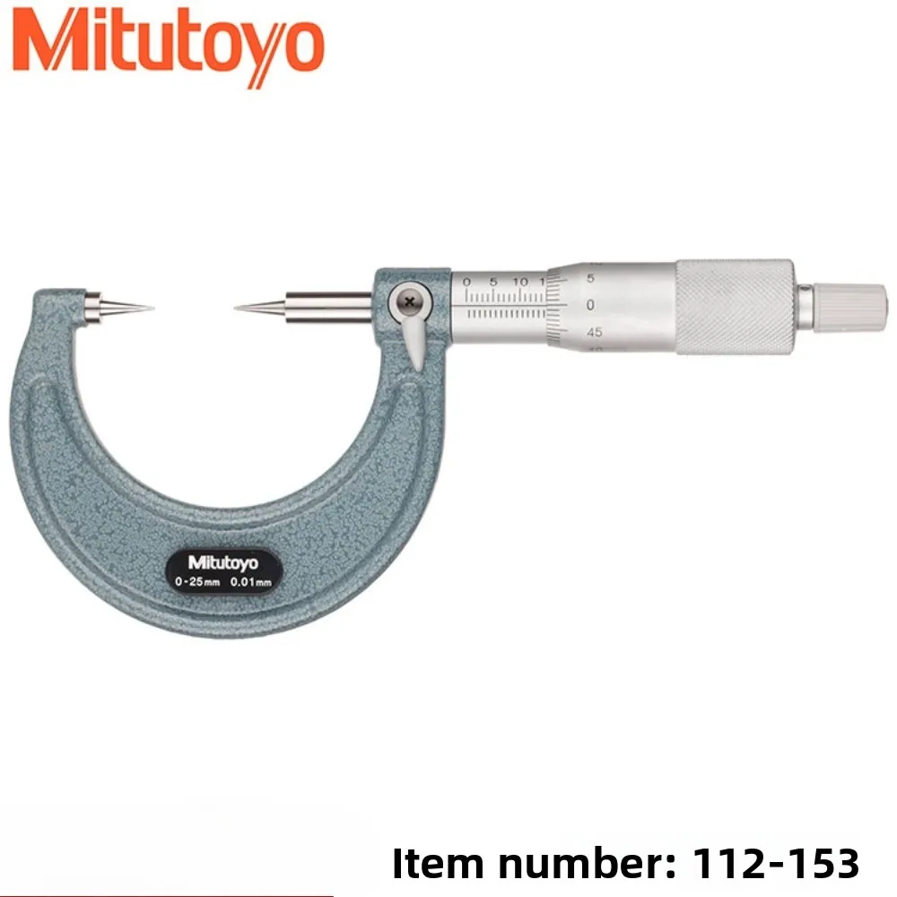 

Authentic Japan Mitutoyo 112-153 154 155 156 201 202 203 204 Double Pointed Micrometer Measuring Range 0-25mm/0.01mm