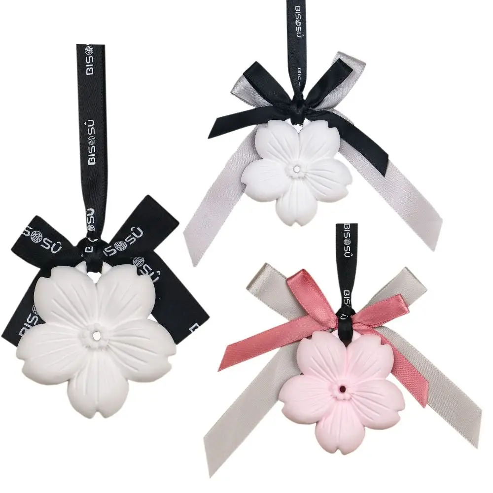 

Car Hanging Air Freshener Beautiful White Pink Cherry Flower for Car Styling Aroma Fresh Air Purifier Interior Decor