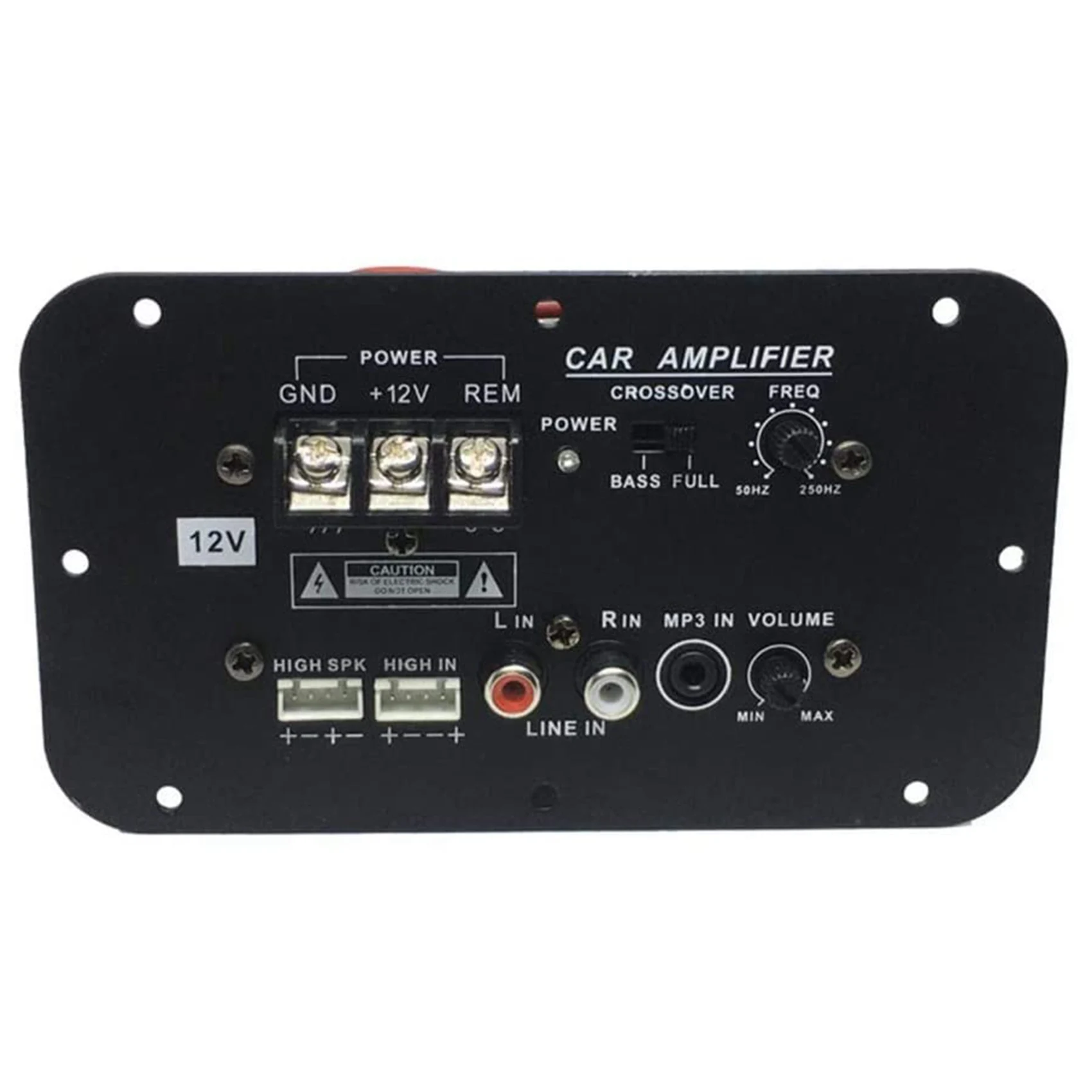 A49T Car Subwoofer Amplifier Board, 500W Subwoofer High Power HiFi Bass Amplifier Board DC 12V