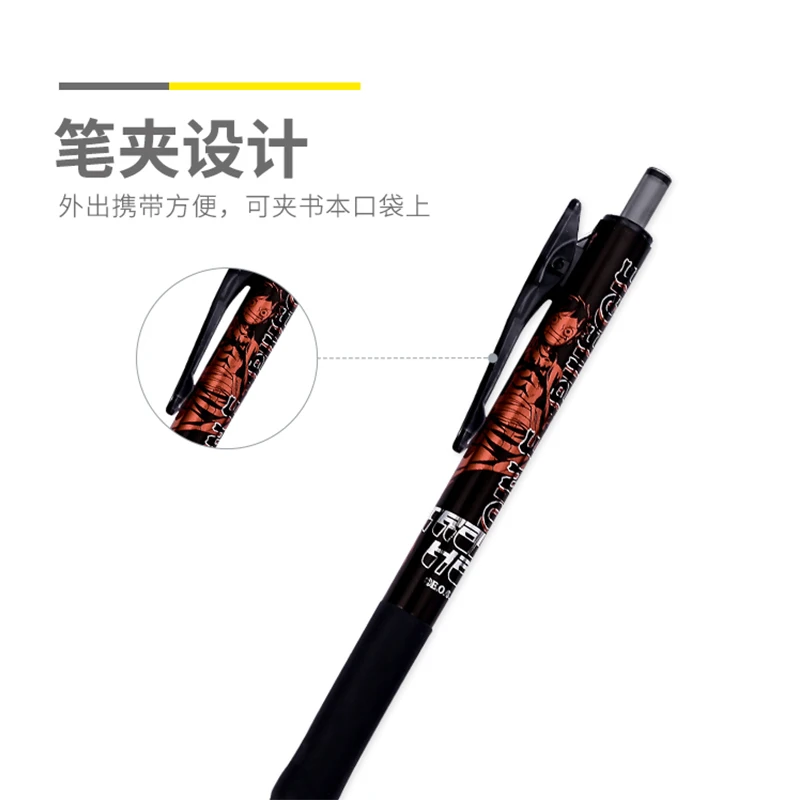 M&G 6/12Pcs Gel Pen 0.5mm Quick Dry Black Ink Anime Appearance Signature Pen Office School Supplies Stationery Shop