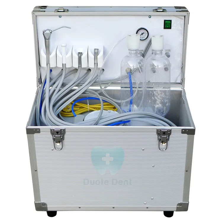 

Good quality Movable dental air turbine/Clinic Portable dental turbine unit with air compressor Dentist Equipment