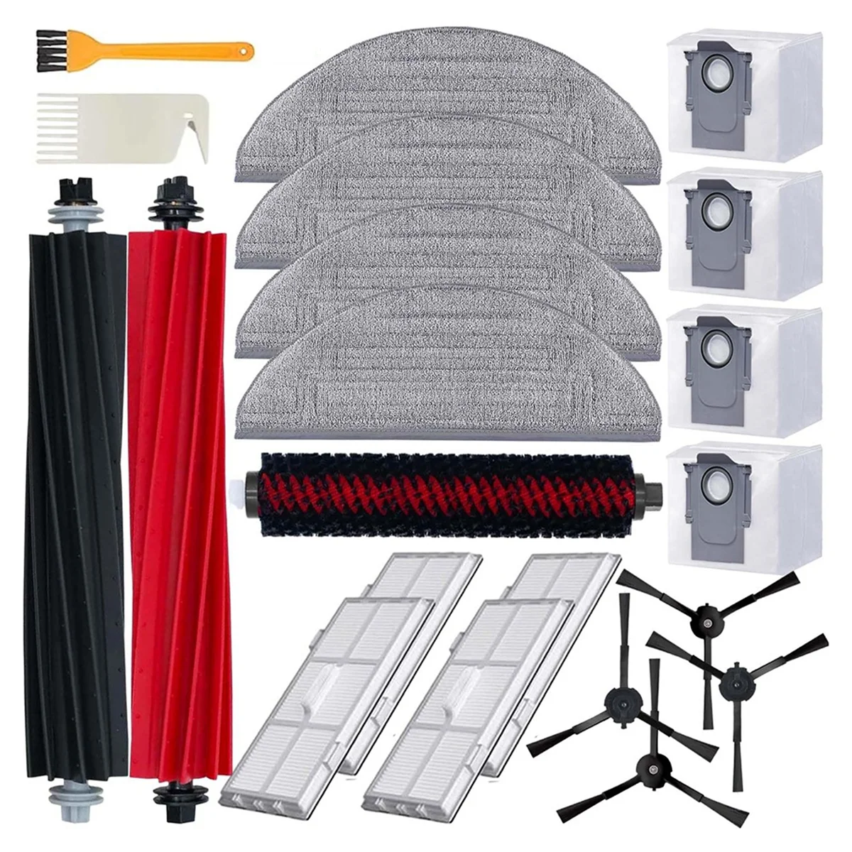 Accessories Kit for Roborock S8 Pro Ultra, Replacement Parts for S8 Pro Ultra, Main Brush, Mopping Cloth HEPA Filter