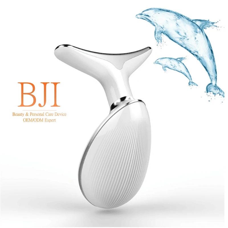 Facial Massager Led Photon Therapie Gezicht Lifting Apparaat Ems Aanscherping Verwarming Gereedschap Rimpel Remover Verminder Dubbele Kin Massager