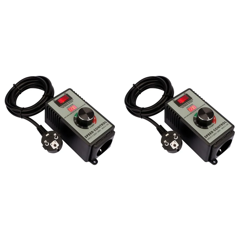

WORTHOWN-2X Angle Grinder Governor Speed Controller Switch AC220V-250V 4000W Maximum Power Hand Power Tool EU Plug