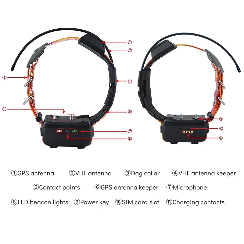 Wholesale Pet Tracker GPS Anti-lost Pet-Friendly Waterproof Tracer Collar Pet