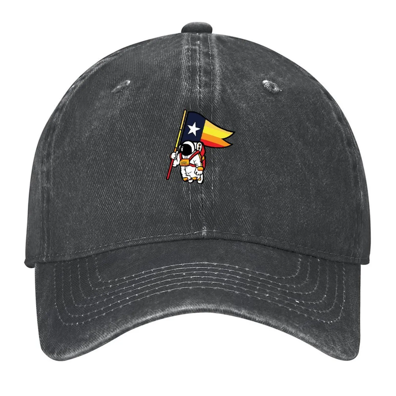 

Houston champ texas flag astronaut space city Baseball Cap birthday Anime Icon Men's Caps Women's