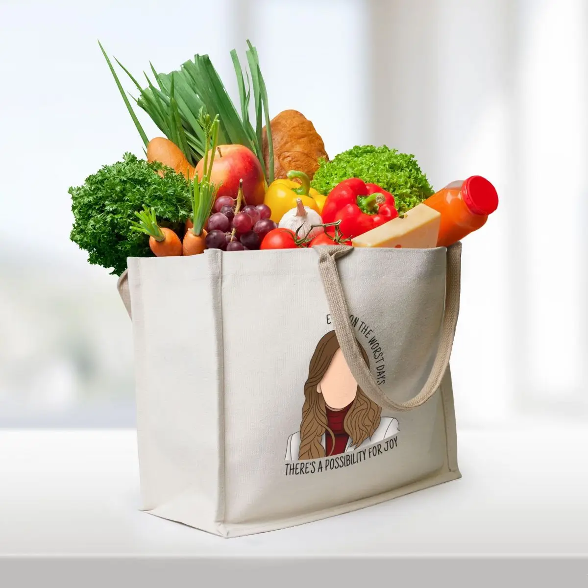 even on the worst days there's a possibility for joy Tote Bag bags luxury women ecological bags custom tote bag