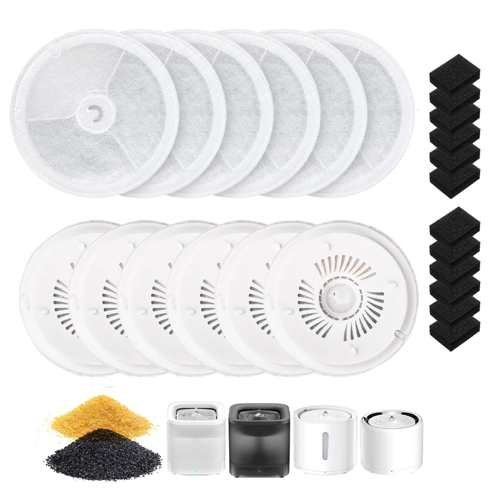 Replacement Filter Units 3.0 for Petkit Pet Water Fountains Eversweet 2S/3/3Pro,Eversweet Solo/Solo SE&CYBERTAIL Filters