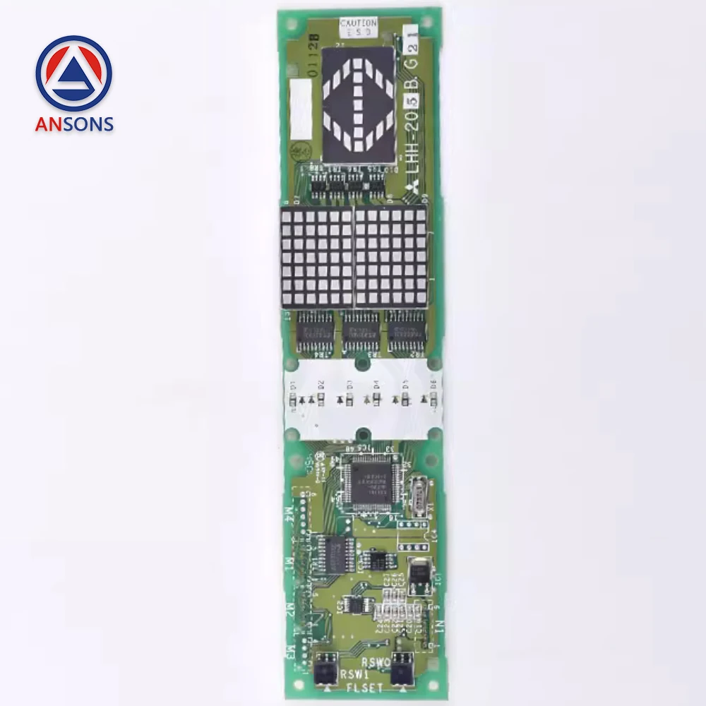 Panneau de carte PCB d'affichage d'ascenseur de Mits de YE602B256A-01 de LHH-205DGS21 LHH-205DG24 LHH-205DG21 * b * kr pour des pièces de rechange d'ascenseur d'Ansons de la salle de bains P de LOP