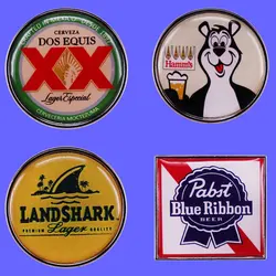 Vintage Beer Poster Logo Badge Originality Metal Cartoon Lapel Brooch Accessory Hoodie Jeans Pin Decoration Jewelry Gift