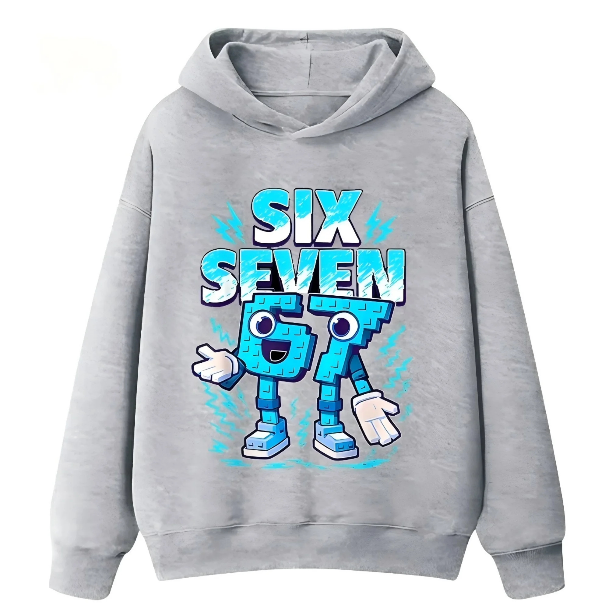67 Six Seven Italian Brainrot Hoodie Lustiges Grafik-Jersey für Mädchen Kinder Polar Warmer Kinder-Herbst-Hoodie Lässiger Unisex-Sweatshirt – Detail 6