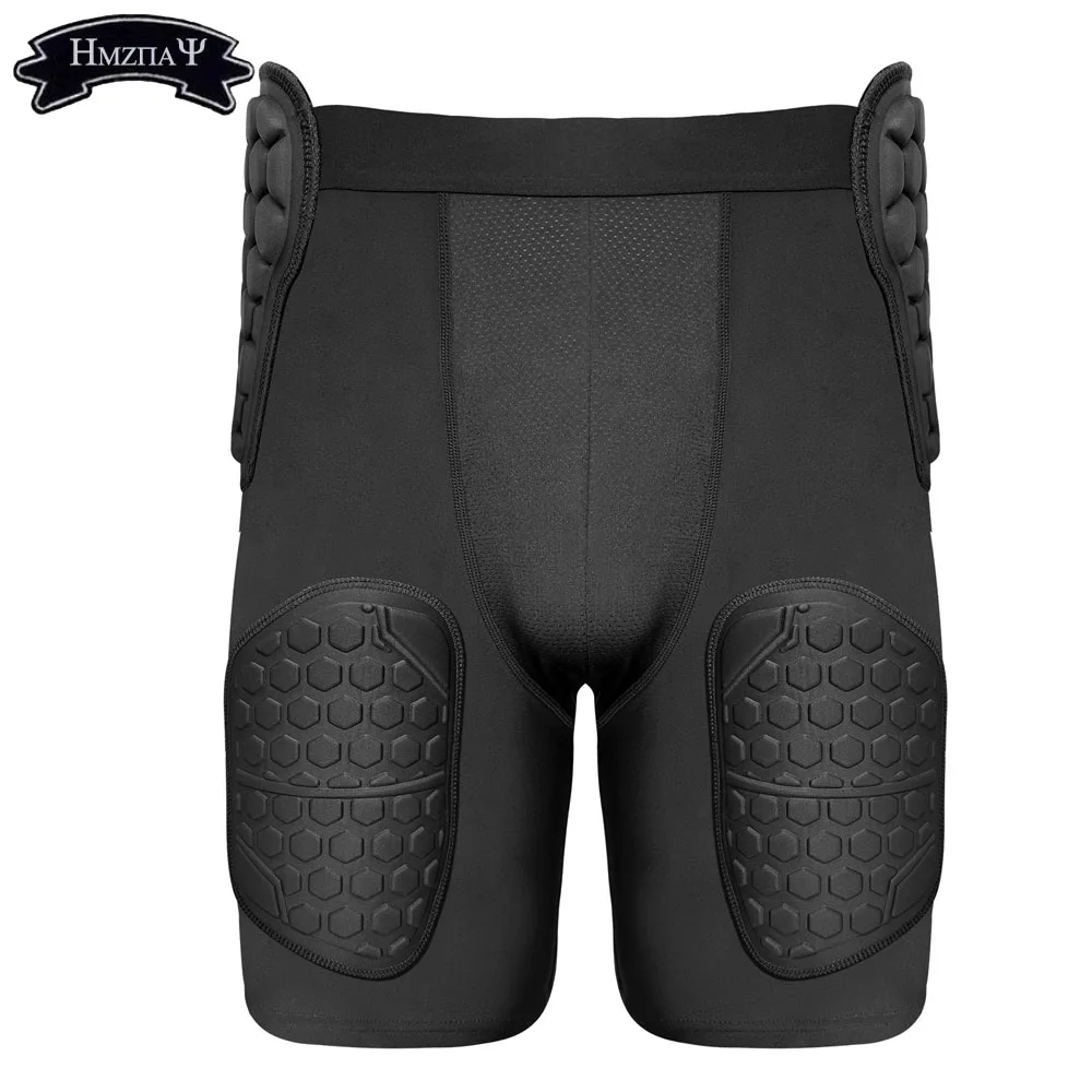 Anti Collision Sports Five Quarter Shorts Rugby Training Compression Protective Shorts Compression Tight Football Protective