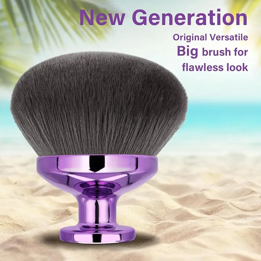 Extra Large Body Makeup Brush For Self Tanner Leg Makeup 88mm Wide-headed Brush Sunscreen Face Back Makeup Brush Wet Dry Use