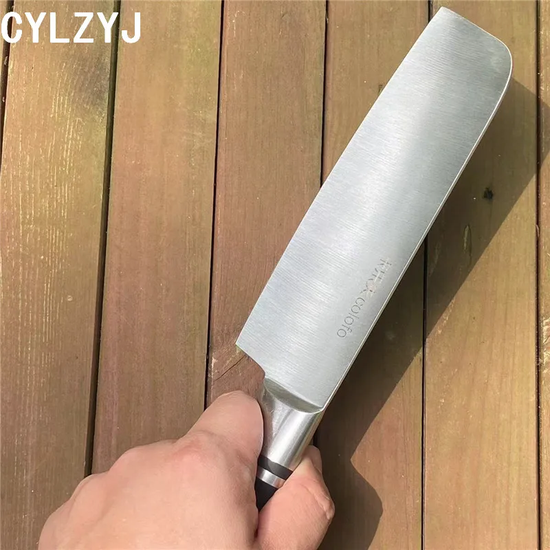 Noże kuchenne Ręcznie robione Nakiri Rzeźnik Nóż kuchenny Tasak do mięsa Siekanie warzyw Nóż szefa kuchni ze stali nierdzewnej — zdjęcie 6