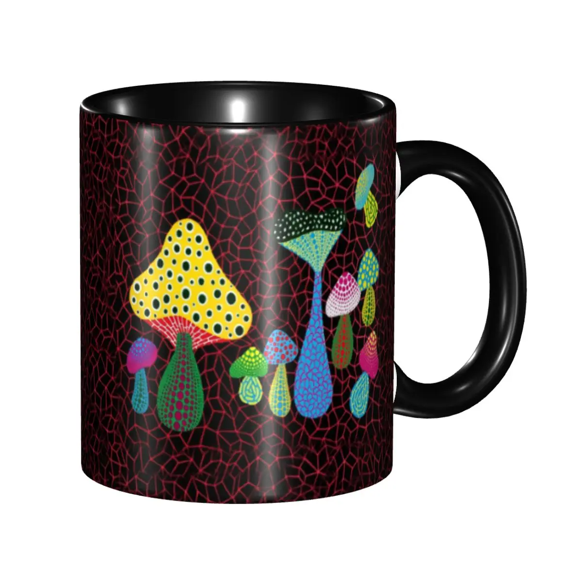 

Personalized Yayoi Kusama Mold Art Mugs DIY Ceramic Tea Milk Coffee Cups