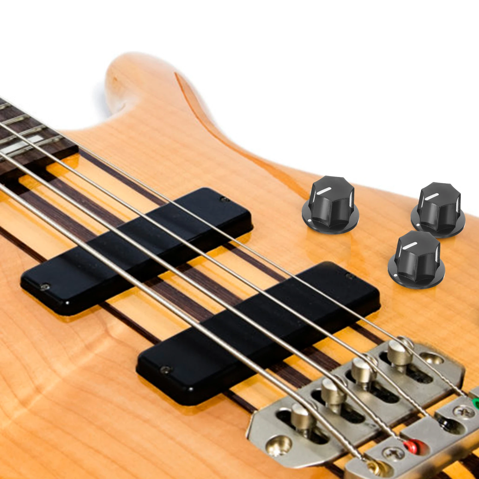 

10 Pcs Guitar Knob Cap Caps for Potentiometer Electric Knobs Volume Control Abs Parts