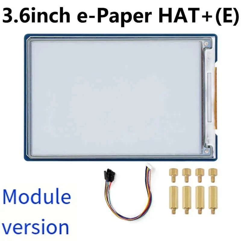 Módulo de Tela BTLIFE-E-Paper HAT+ E-Ink Colorido Completo 600X400 com Interface SPI para Raspberry Pi, Painel E-Paper de Baixo Consumo de 3.6 polegadas