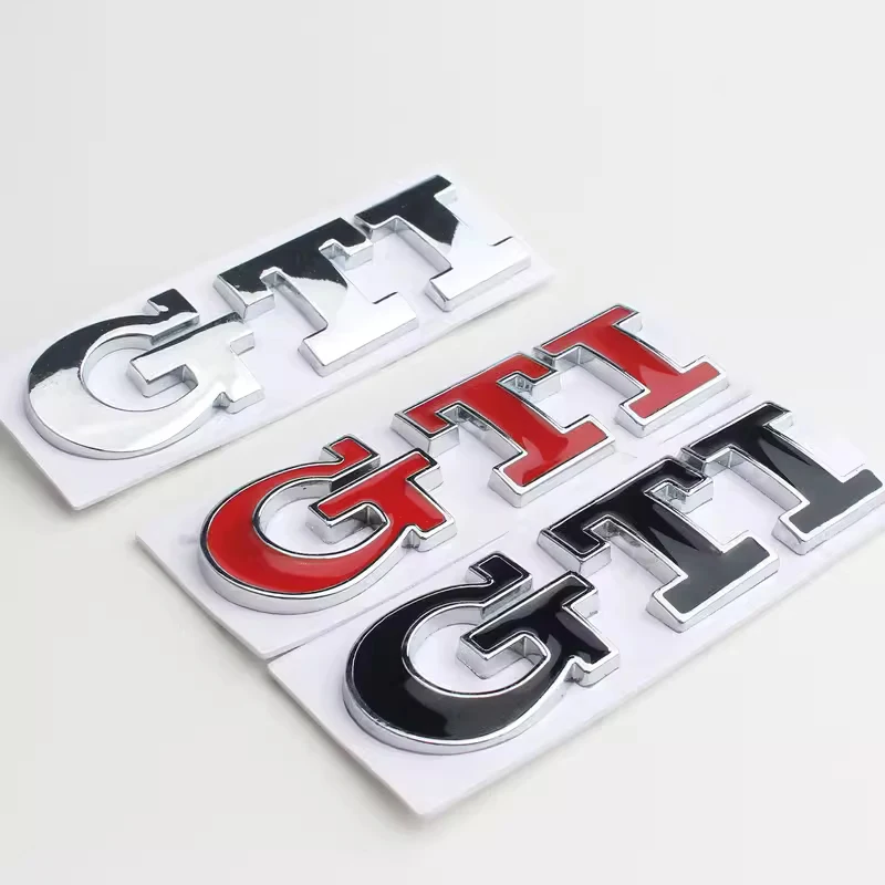 3D Metal GTI Grill Emblem Badge Rear Trunk Decal Car Sticker for Volkswagen VW Golf 5 6 7 8 MK2 MK3 MK4 Mk5 MK6 MK7 Accessories