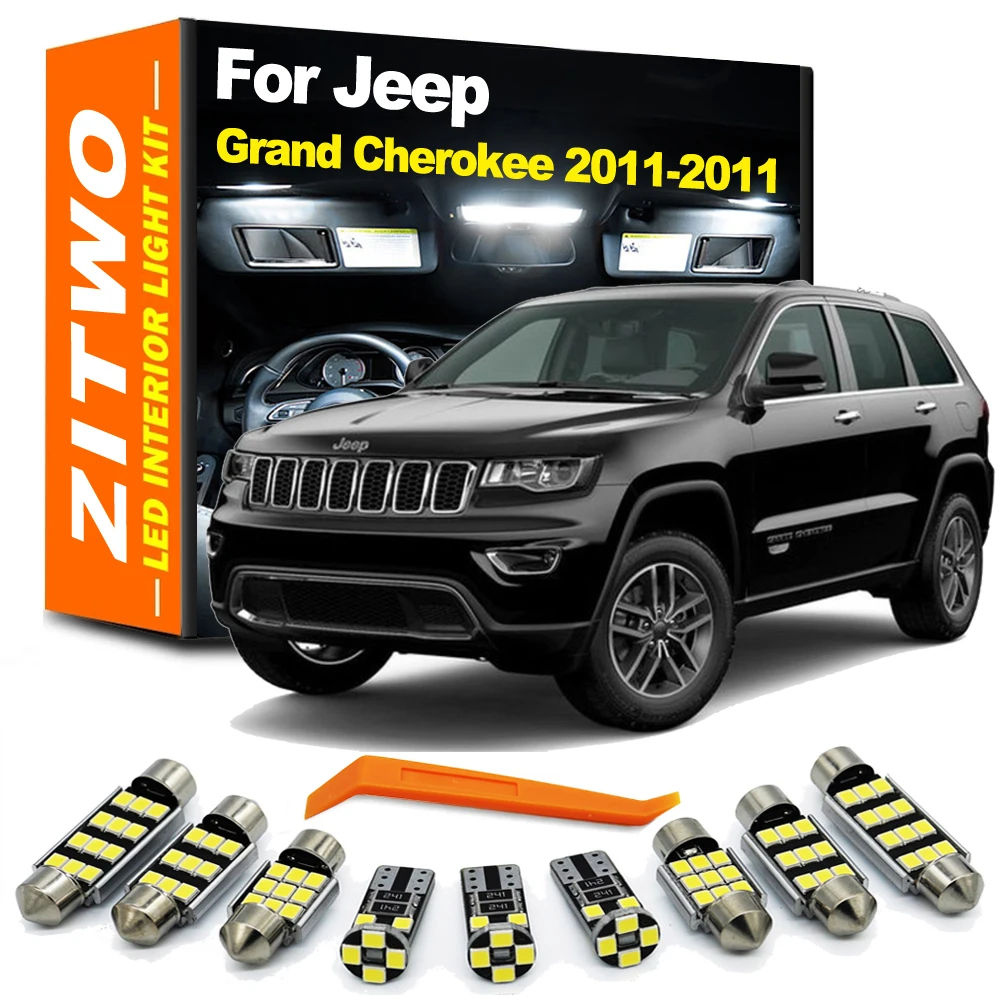

15Pcs Car Indoor Bulb LED Interior Reading Map Trunk Light Kit For Jeep Grand Cherokee WK2 2011- 2016 2017 2018 2019 2020 2021
