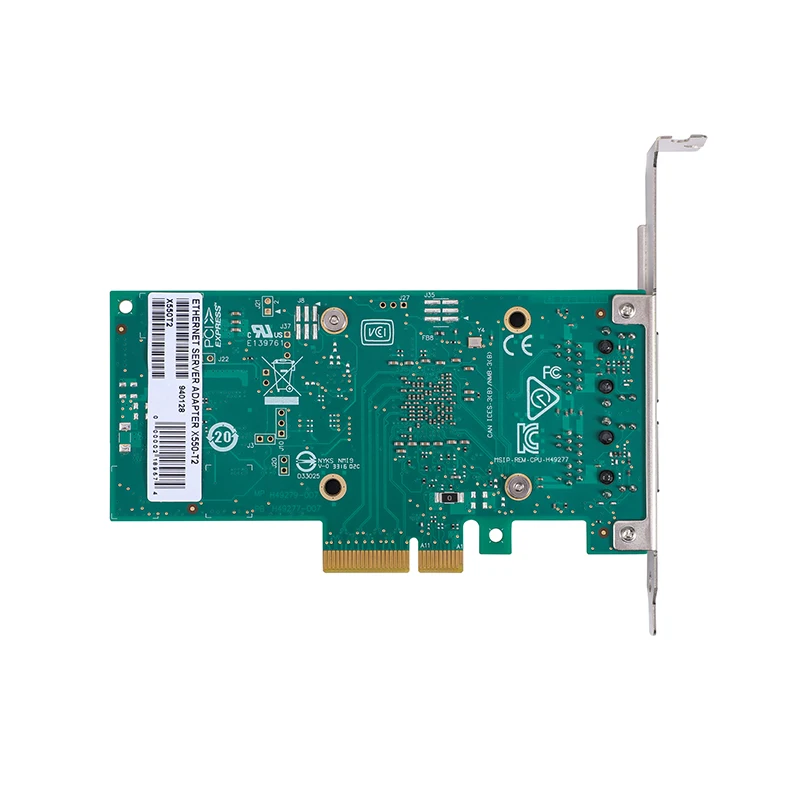 XikeStand-Dual RJ45 Portas Placa de rede, Intel X550-T2 Controle principal, 10G Rate, PCI-Ex4, Compatível com X8 X16, 10G