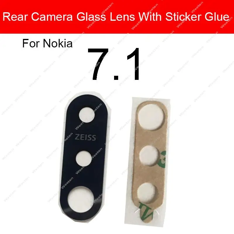 Rear Camera Lens Glass Adhesive Stick For Nokia 2.4 3.4 4.2 5.3 5.4 6.2 7.1 8.3 TA-1198 TA-1200 TA-1181 TA-1196 Back Camera Lens