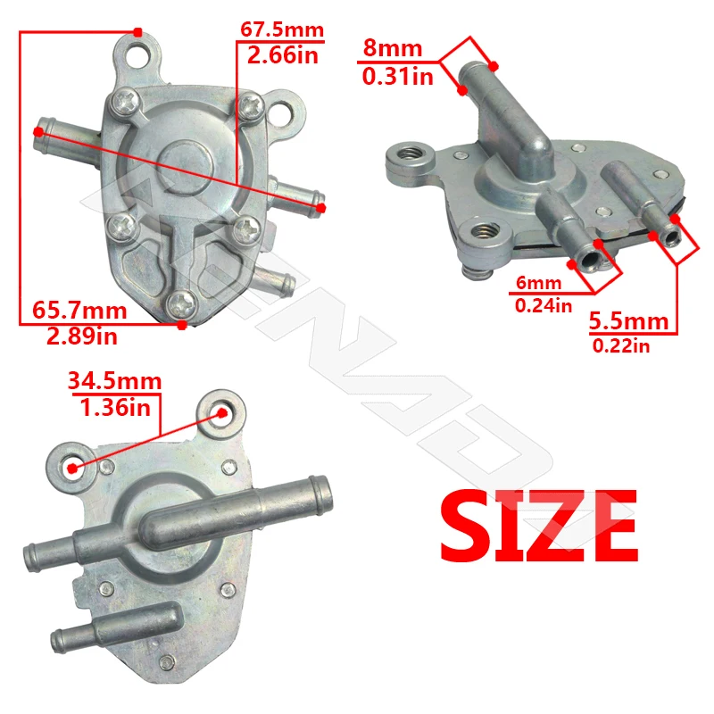 وقود دراجة نارية لياماها ، Axis50 ، YA50 ، YA50F ، Y50 ، Y100 ، Y110 ، Srz150 ، Ybr125 ، Crypton ، V110ze ، Fino Mio ، Mio-I ، Crypton ، جديد