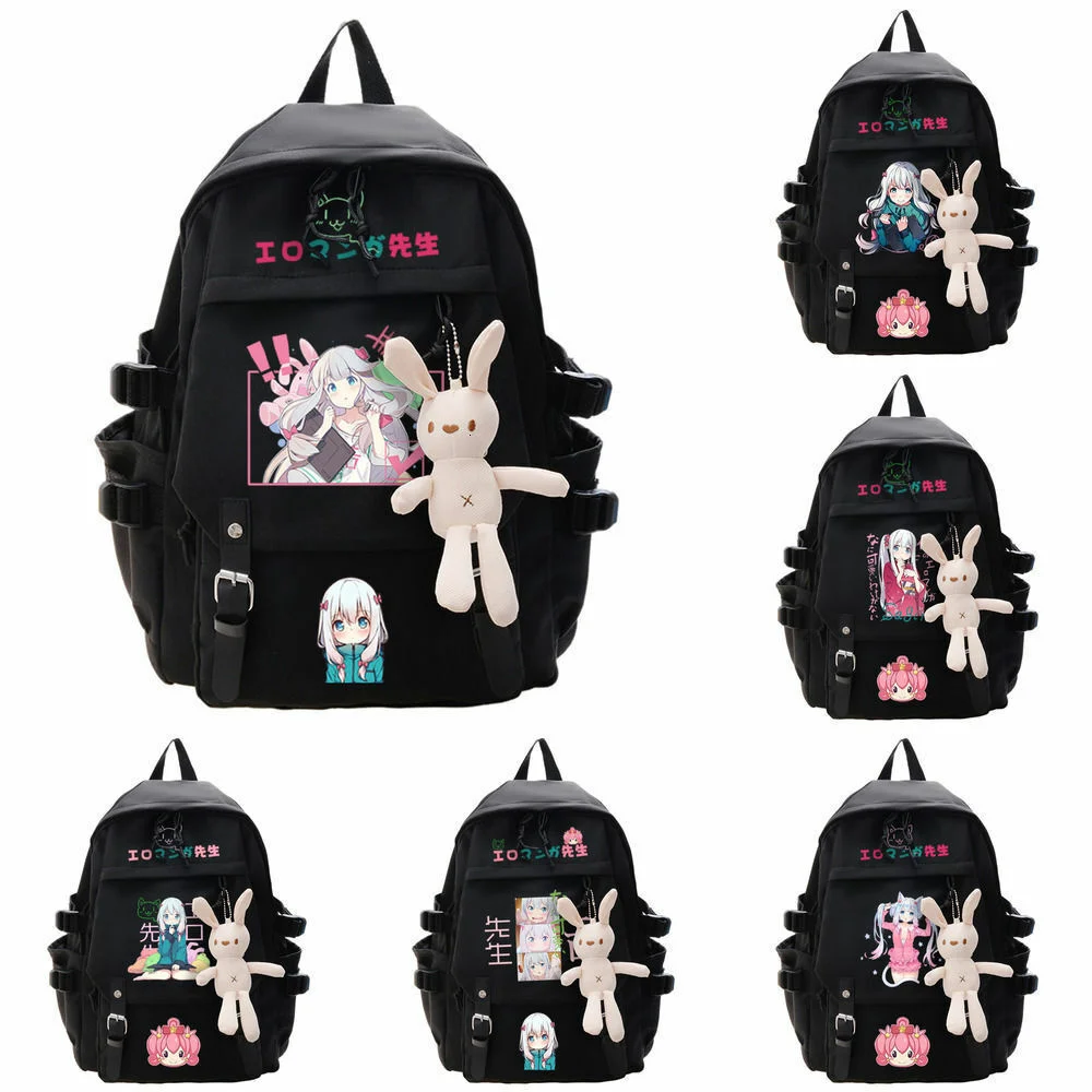 Anime Eromanga Sensei Backpack Shoulder Travel Bags Students School Book Bags Daily Satchel For Girls Boys Teenagers