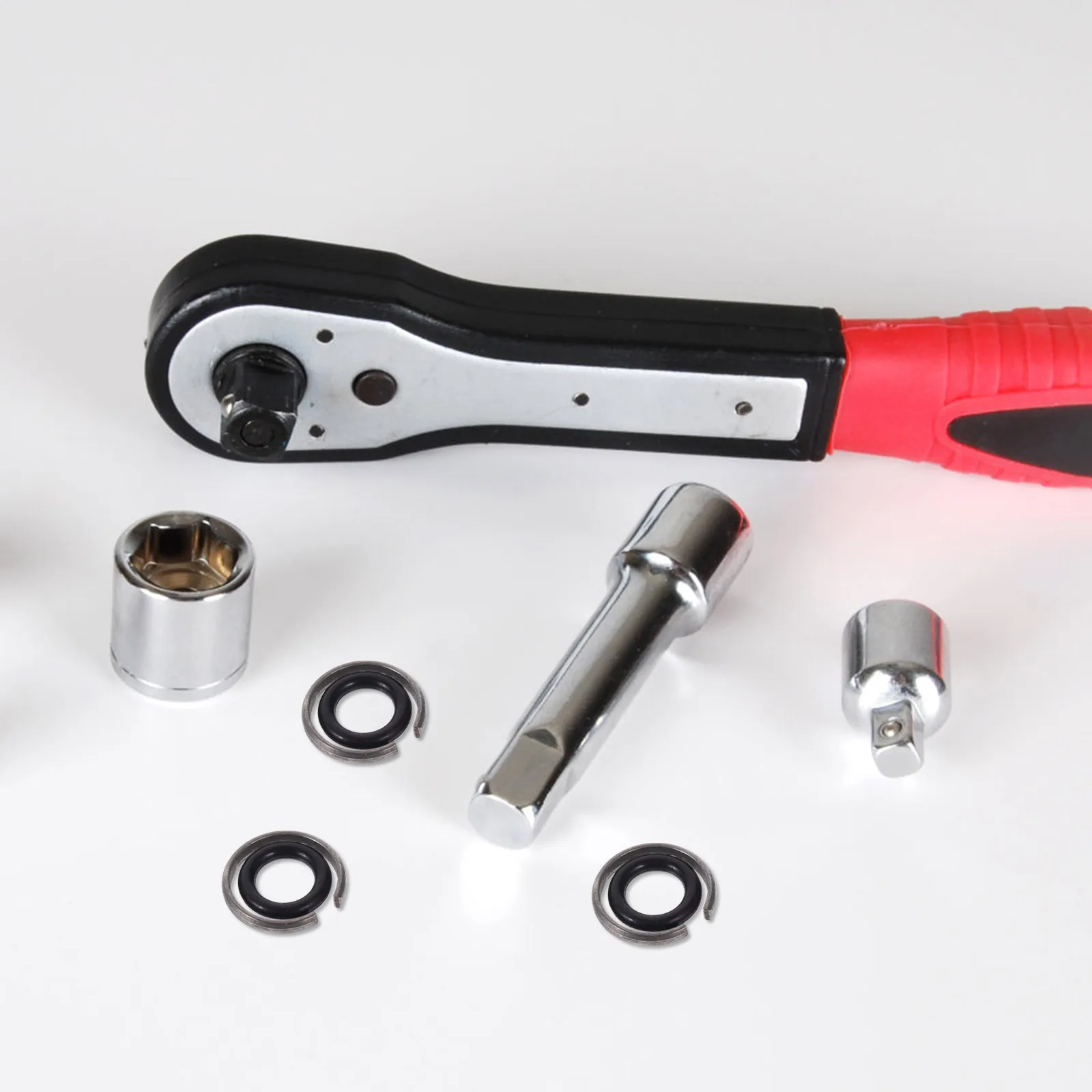 

10 Sets Retaining Ring for Sockets Electric Wrench Spring Clip Air Wench Rubber Axle