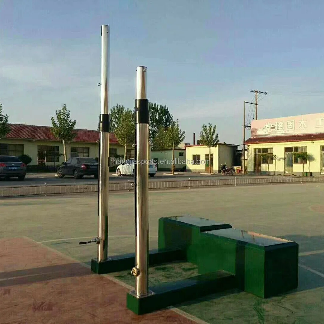 Factory High Quality Stainless Steel Sports Volleyball Badminton Tennis Equipments Portable Volleyball Pole for Sale
