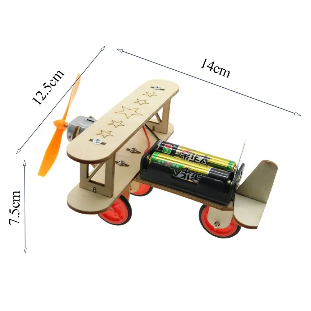 Rompecabezas educativos de madera con modo de avión 3D creativo, helicóptero, proyectos escolares DIY, Kits de experimentos para niños