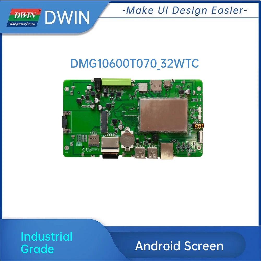 DWIN 7 Inch 1024*600 250nit Embedded Capacitive Android Screen Touch Panel LCD Module