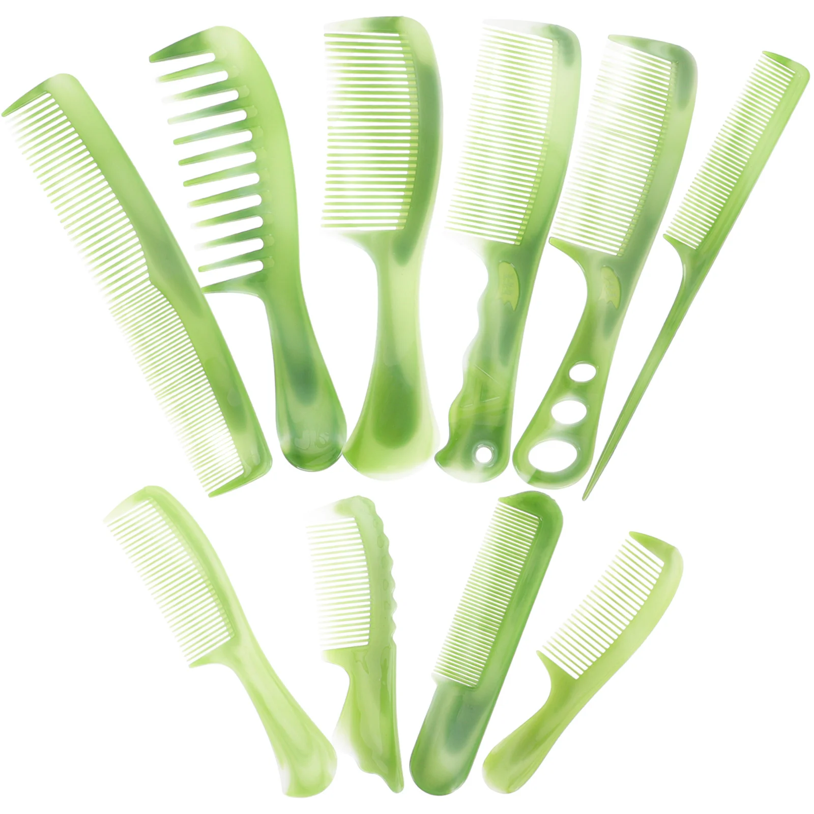 10-pack Hair Combs Brush for Salon Women Portable Hairdressing Plastic Miss Tool Cutting